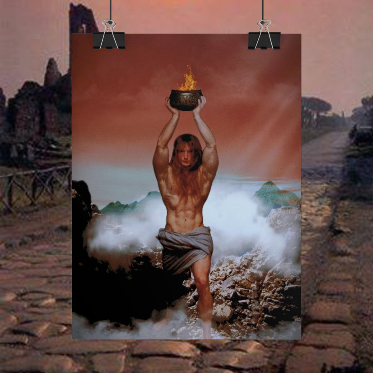 The Flame of Prometheus Classical Mythology Inspired Prints