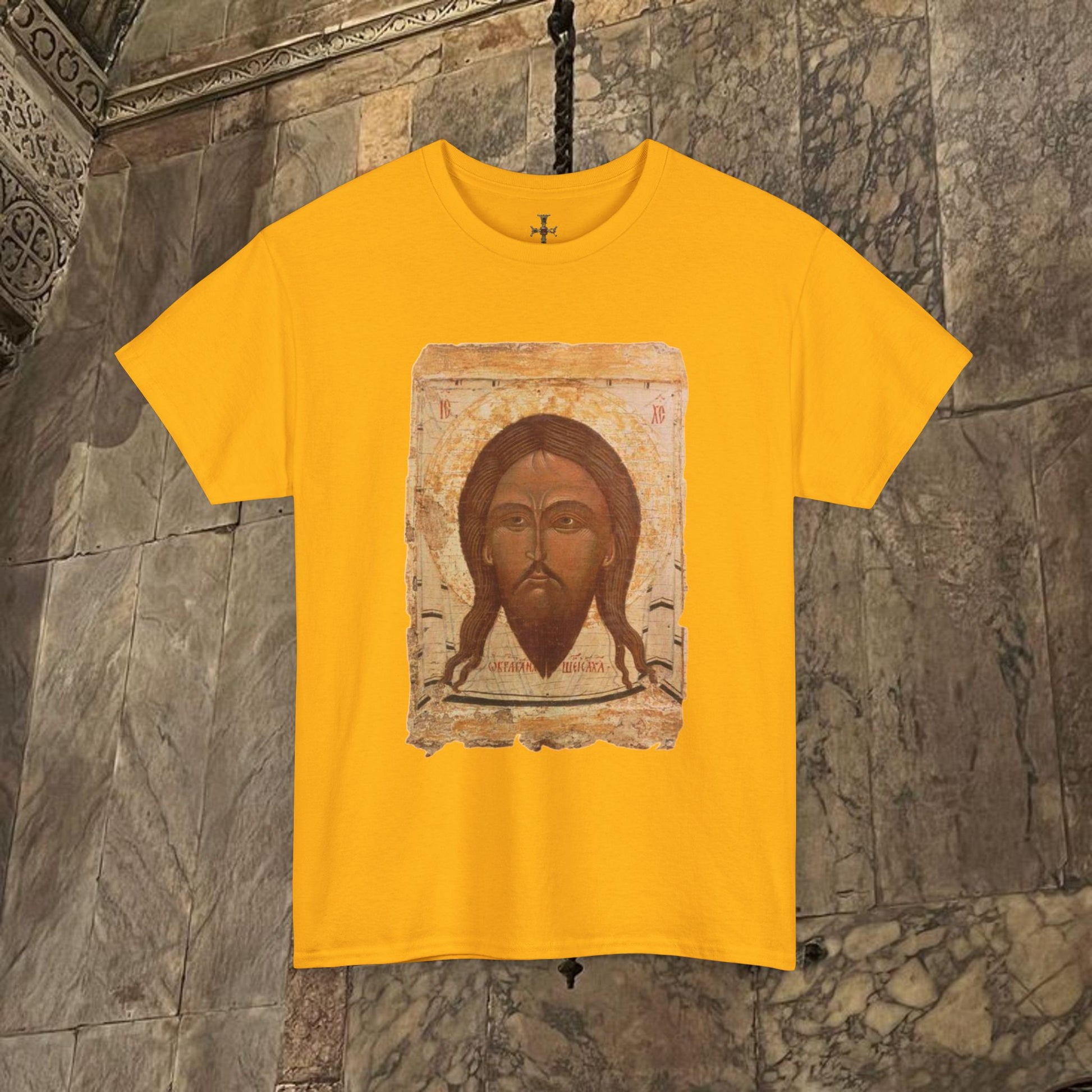 Byzantine Manuscript Art T-Shirt - Sacred Divine Icon