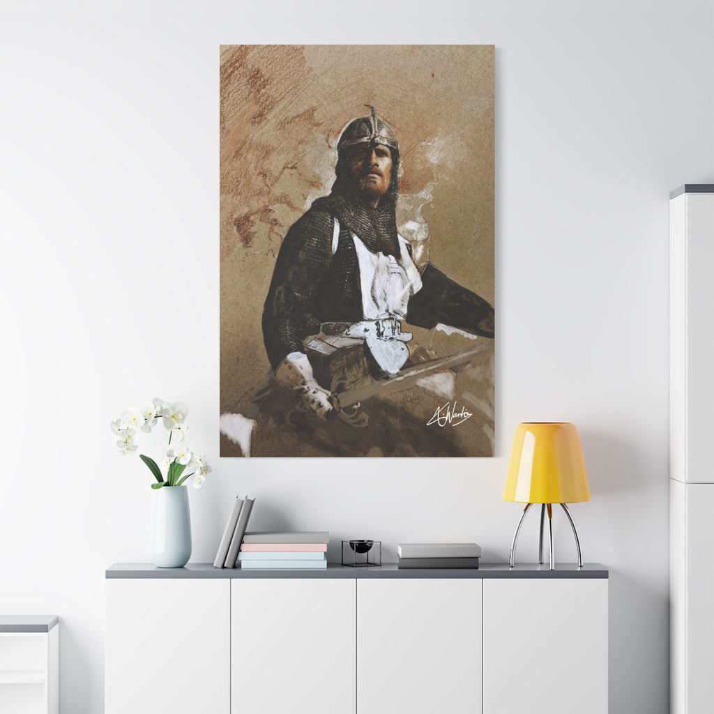 The Knight's Rest Medieval Fantasy Canvas
