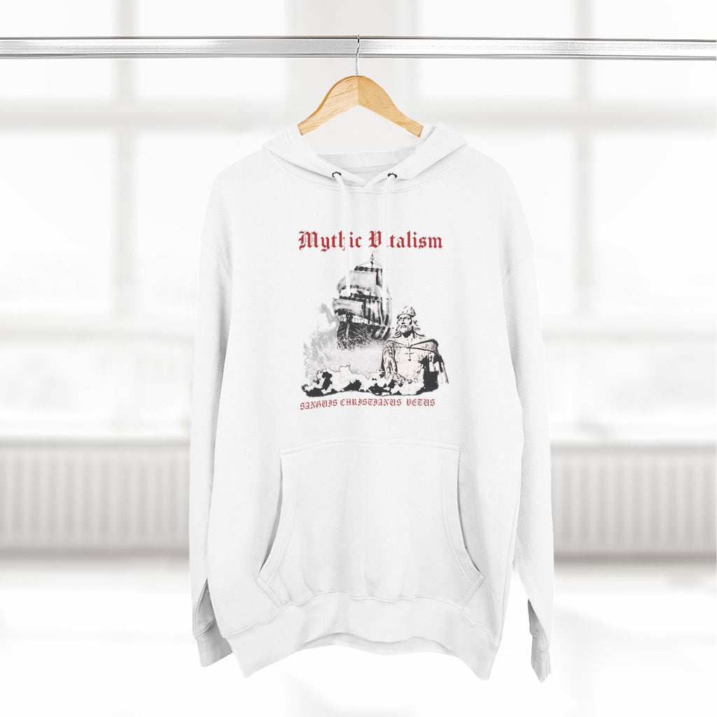 Mythical Vitalism, Sanguis Christianus Vetus Adventure and Exploration Inspired Graphic Fleece Hoodie