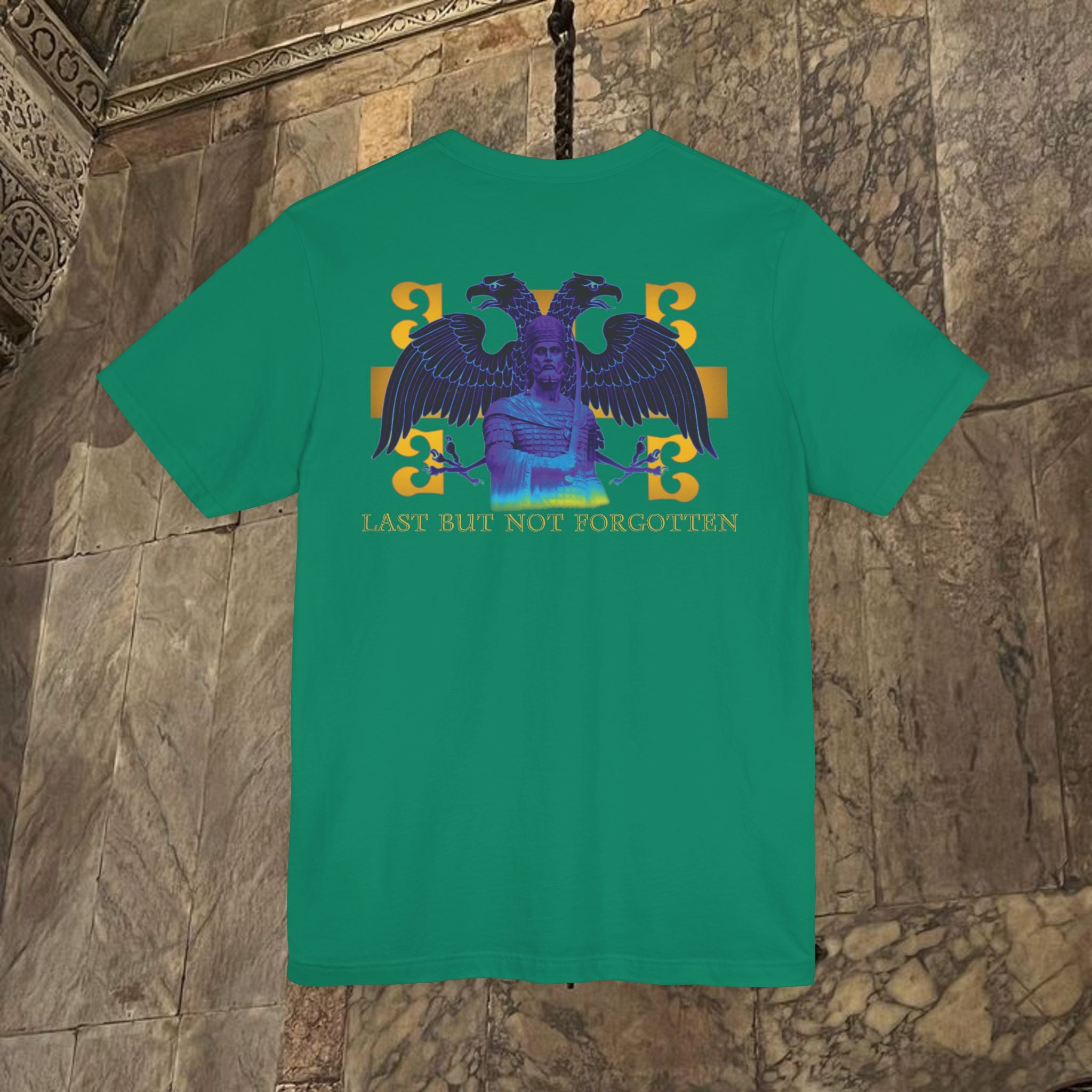 The Last Great Emperor Byzantine Inspired Cotton Graphic T-shirt Back Version